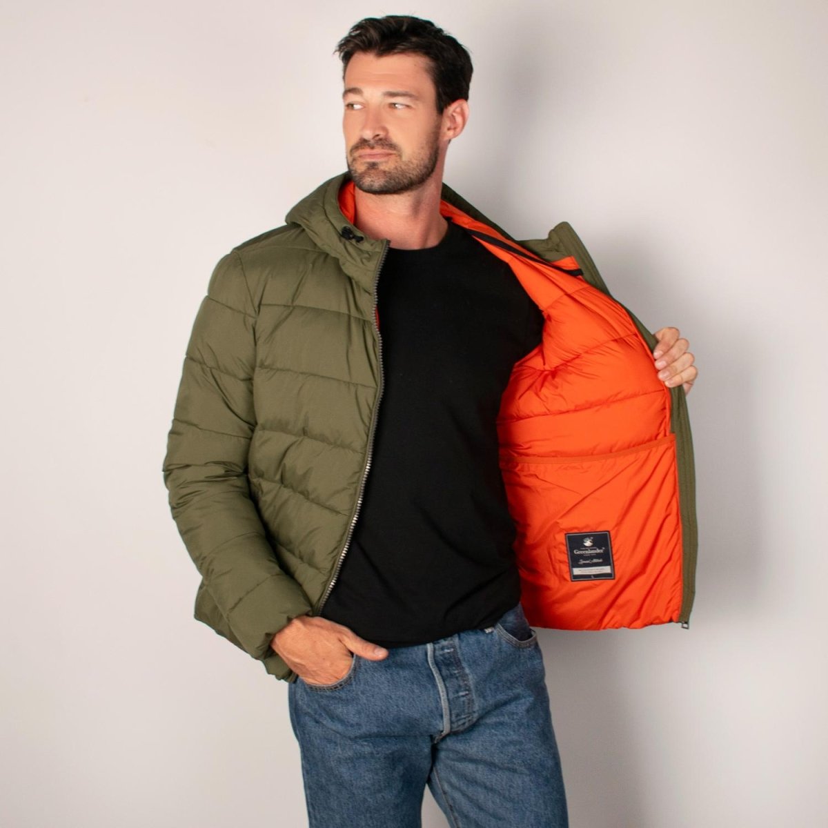 Chamarra capitonada para hombre con bolsillos Greenlander - Greenlander