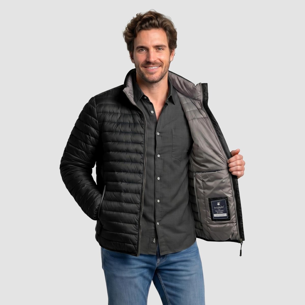 Chamarra capitonada para hombre con bolsillos Greenlander - Greenlander