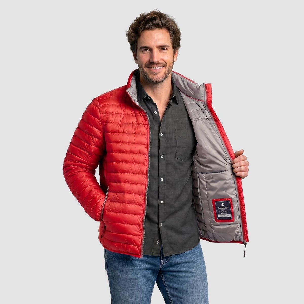 Chamarra capitonada para hombre con bolsillos Greenlander - Greenlander