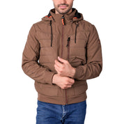 Chamarra capitonada para hombre con gorro desmontable Greenlander - Greenlander