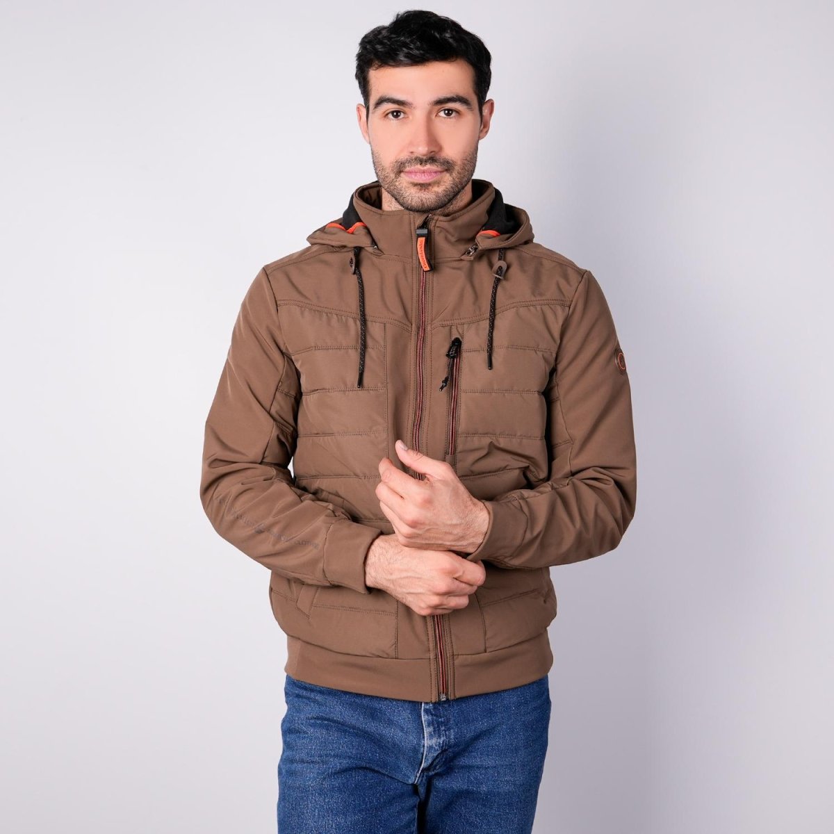 Chamarra capitonada para hombre con gorro desmontable Greenlander - Greenlander