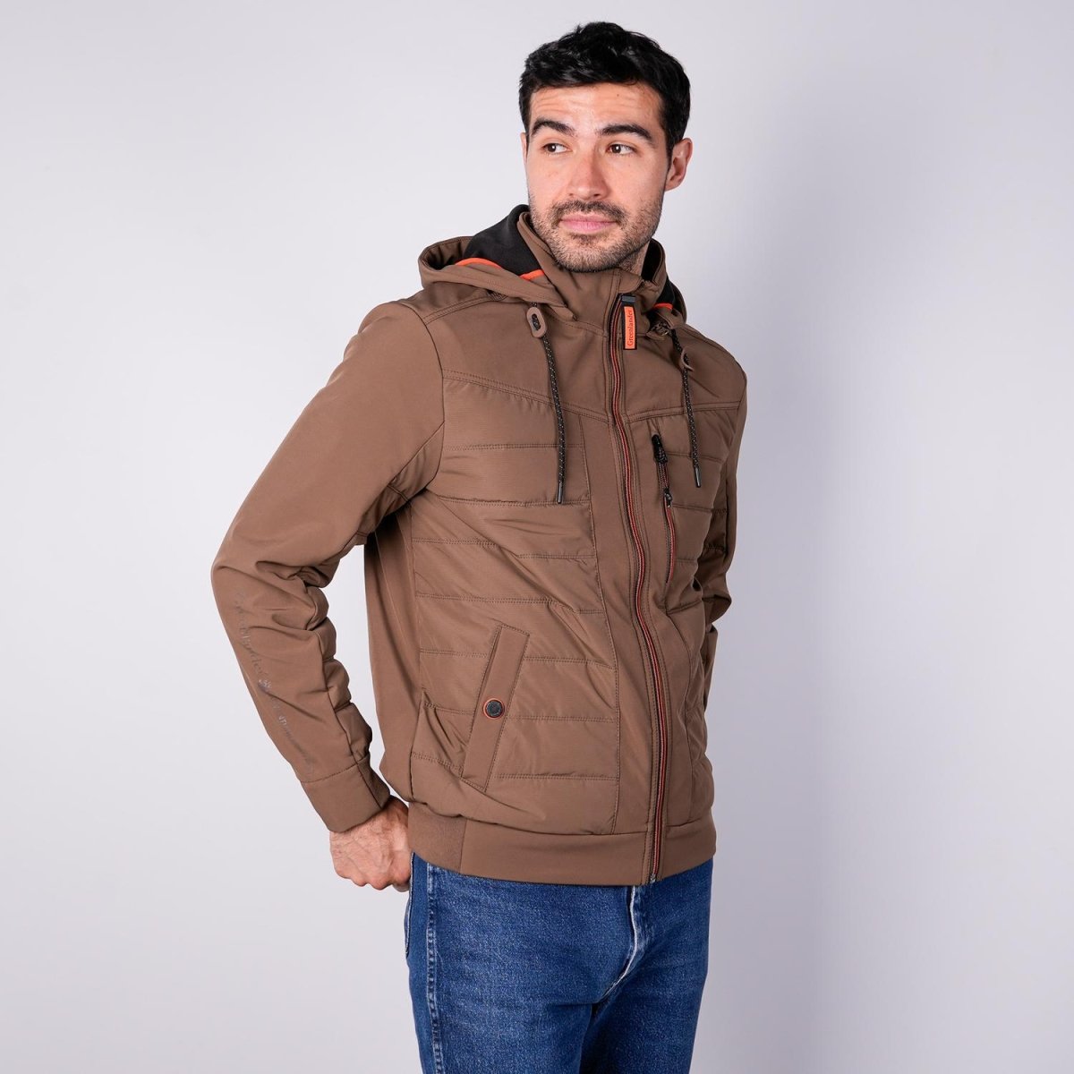 Chamarra capitonada para hombre con gorro desmontable Greenlander - Greenlander