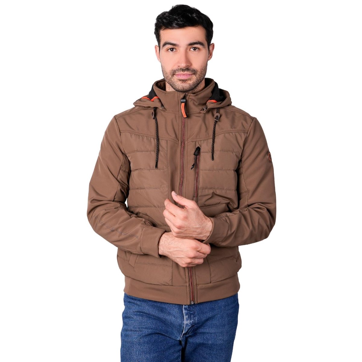 Chamarra capitonada para hombre con gorro desmontable Greenlander - Greenlander