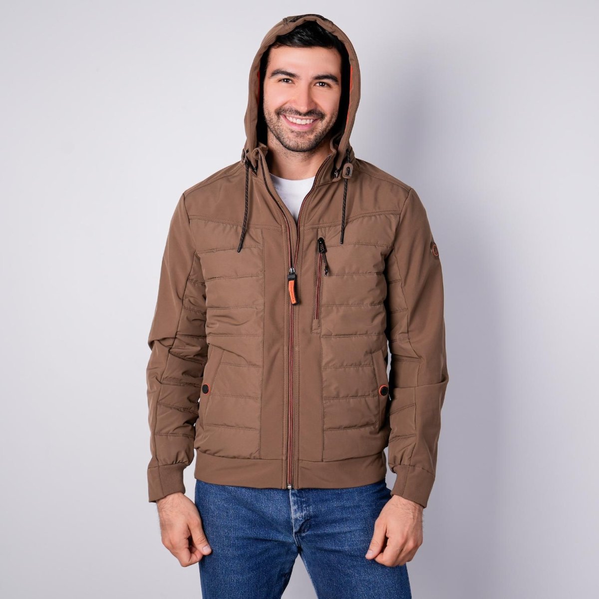 Chamarra capitonada para hombre con gorro desmontable Greenlander - Greenlander