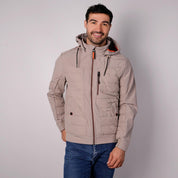 Chamarra capitonada para hombre con gorro desmontable Greenlander - Greenlander