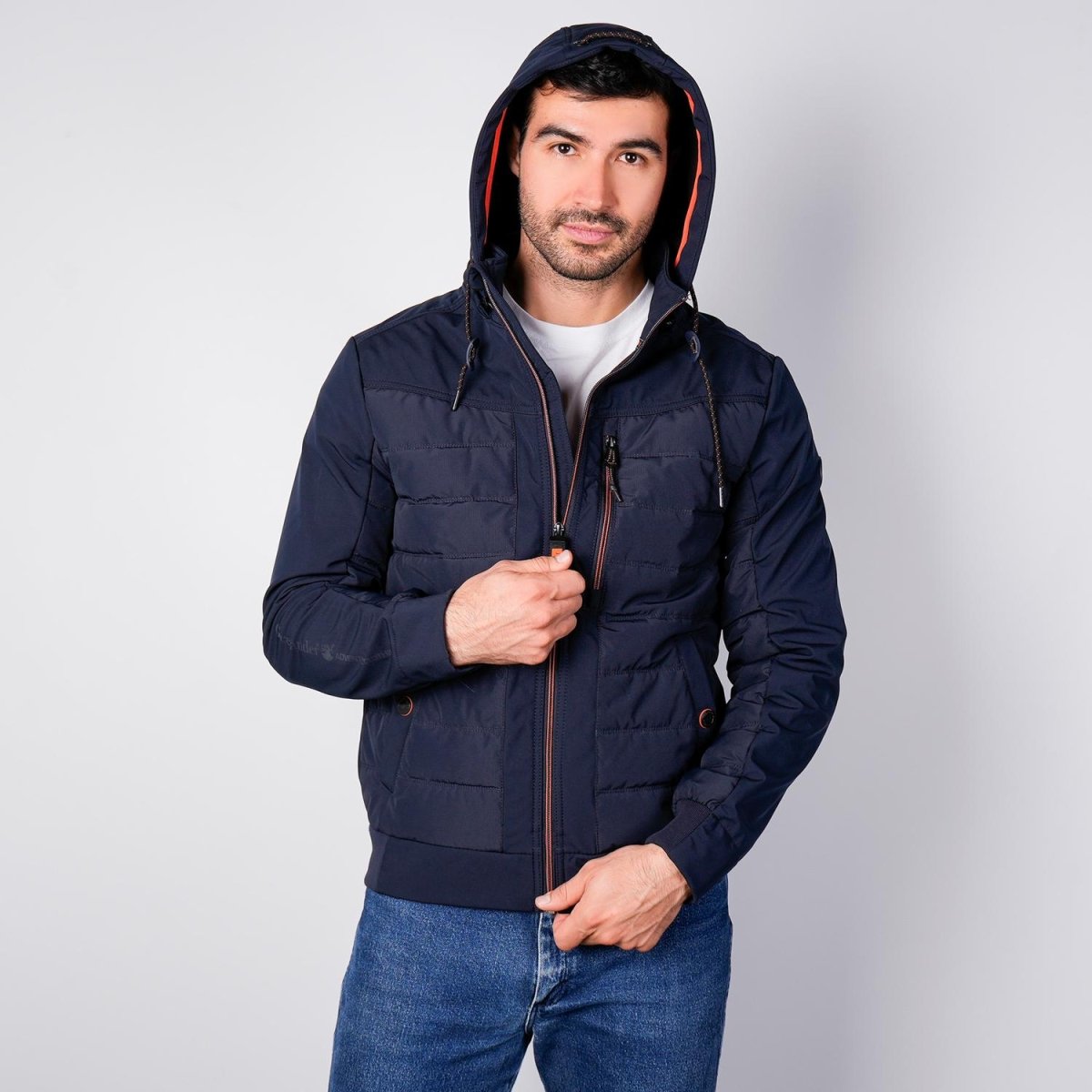 Chamarra capitonada para hombre con gorro desmontable Greenlander - Greenlander