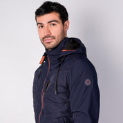 Chamarra capitonada para hombre con gorro desmontable Greenlander - Greenlander