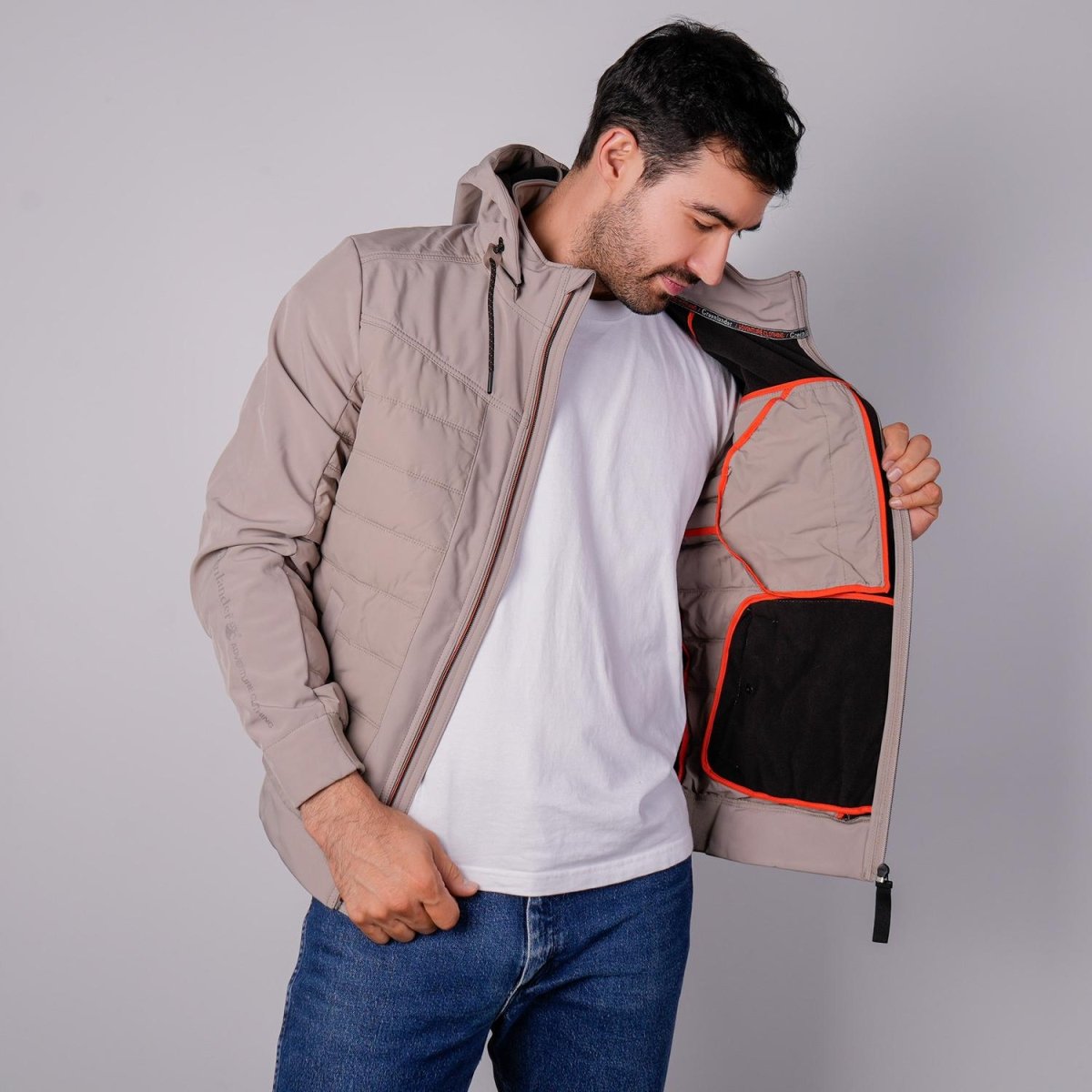 Chamarra capitonada para hombre con gorro desmontable Greenlander - Greenlander