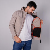 Chamarra capitonada para hombre con gorro desmontable Greenlander - Greenlander