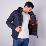 Chamarra capitonada para hombre con gorro desmontable Greenlander - Greenlander