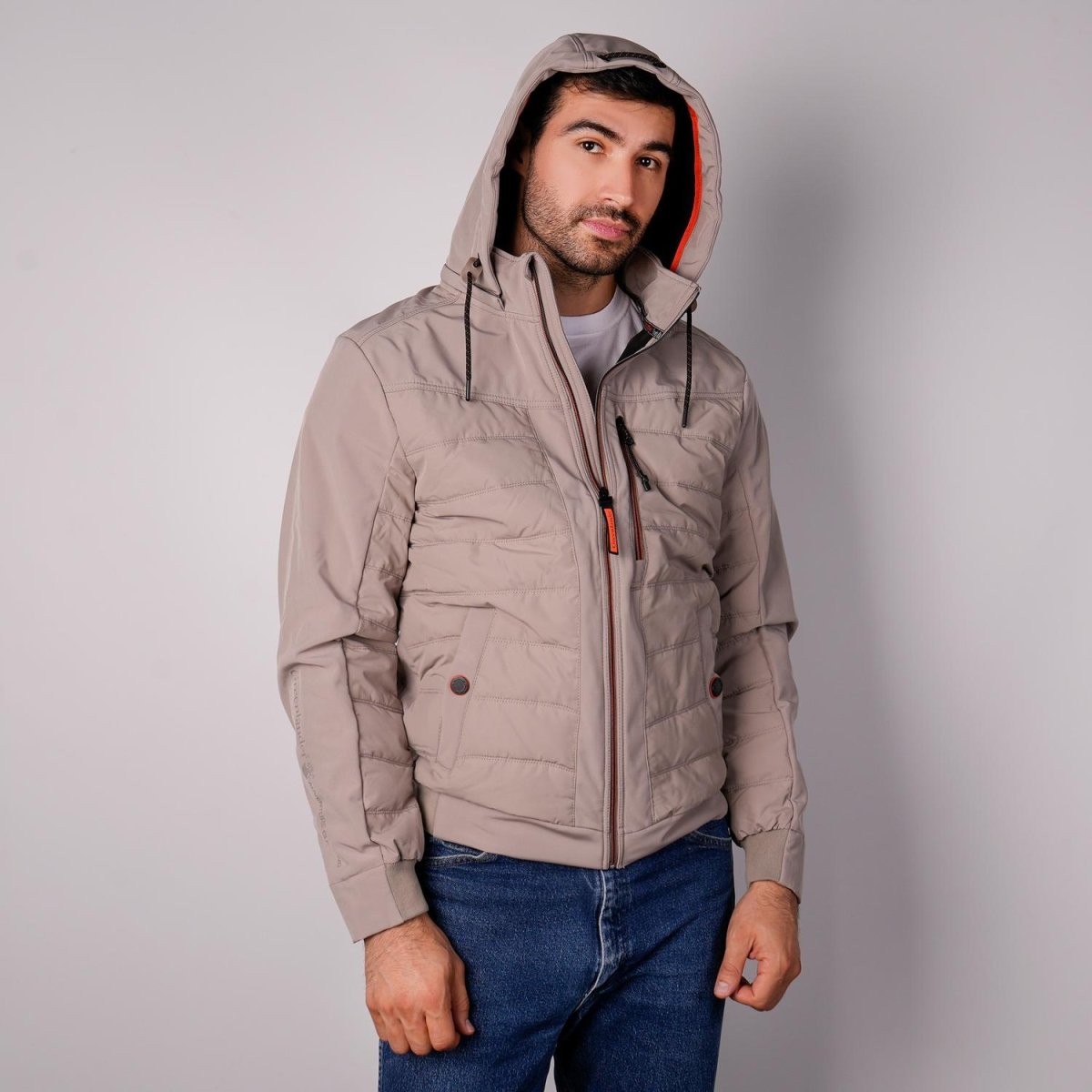 Chamarra capitonada para hombre con gorro desmontable Greenlander - Greenlander