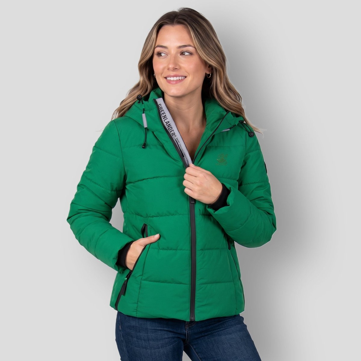 Chamarra Capitonada para Mujer con Capucha Ajustable y Bolsillos | Greenlander - Greenlander
