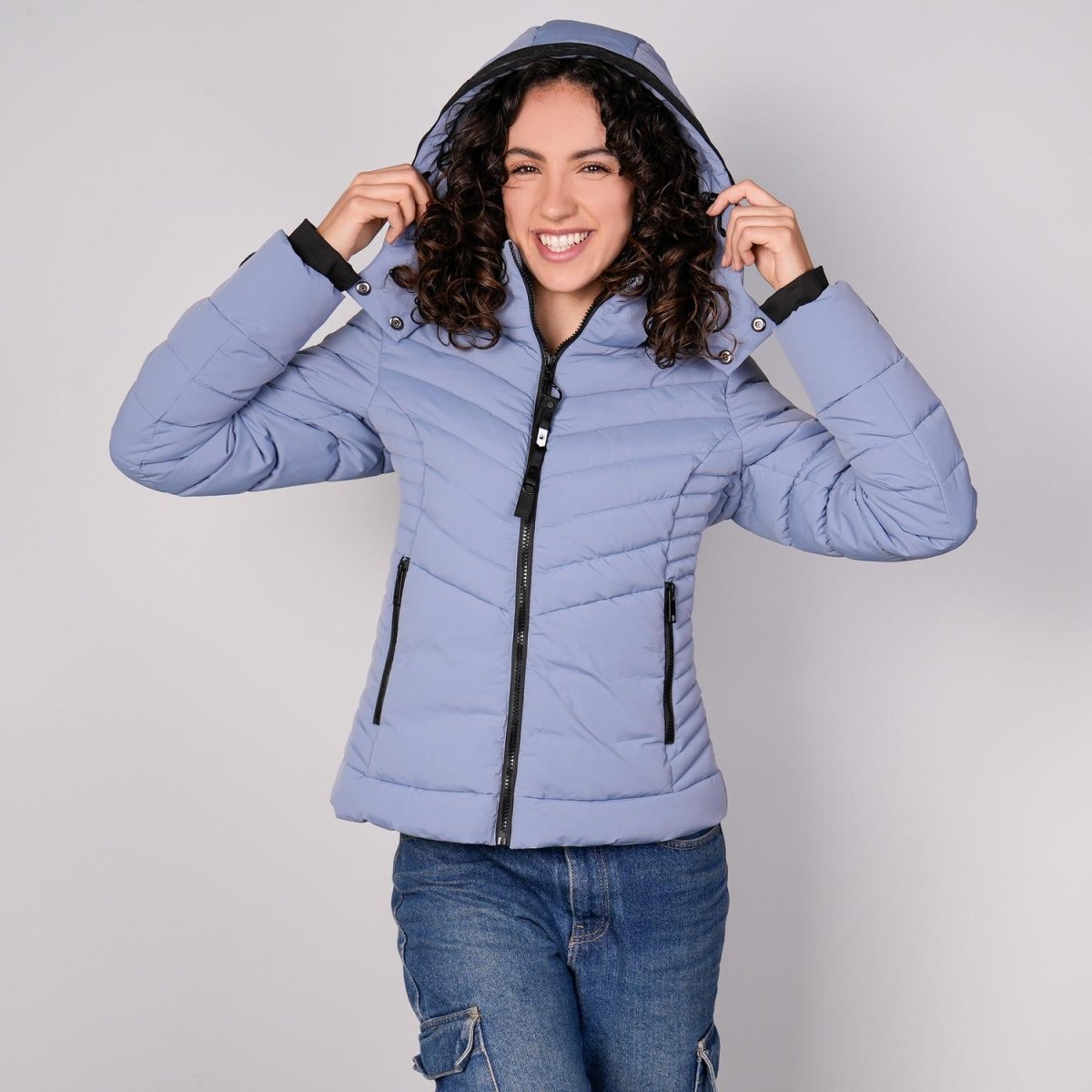 Chamarra capitonada para mujer con capucha desmontable Greenlander - Greenlander