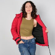 Chamarra capitonada para mujer con capucha desmontable Greenlander - Greenlander