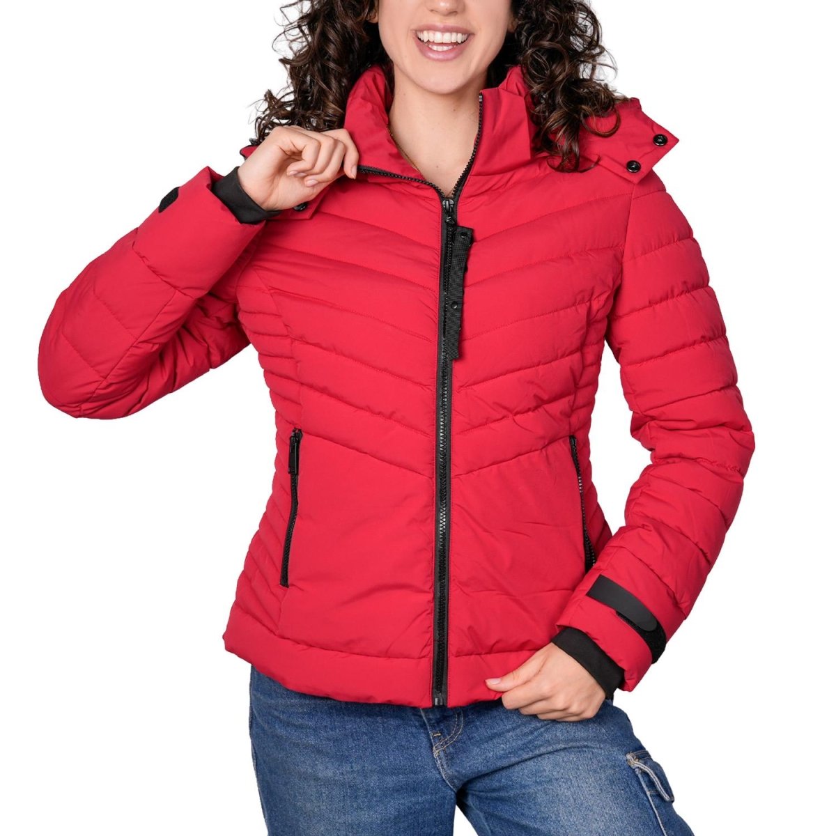 Chamarra capitonada para mujer con capucha desmontable Greenlander - Greenlander