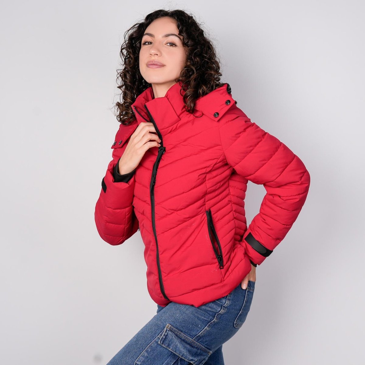 Chamarra capitonada para mujer con capucha desmontable Greenlander - Greenlander