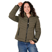 Chamarra capitonada para mujer con capucha desmontable Greenlander - Greenlander