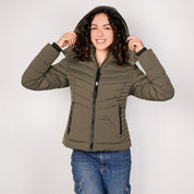 Chamarra capitonada para mujer con capucha desmontable Greenlander - Greenlander