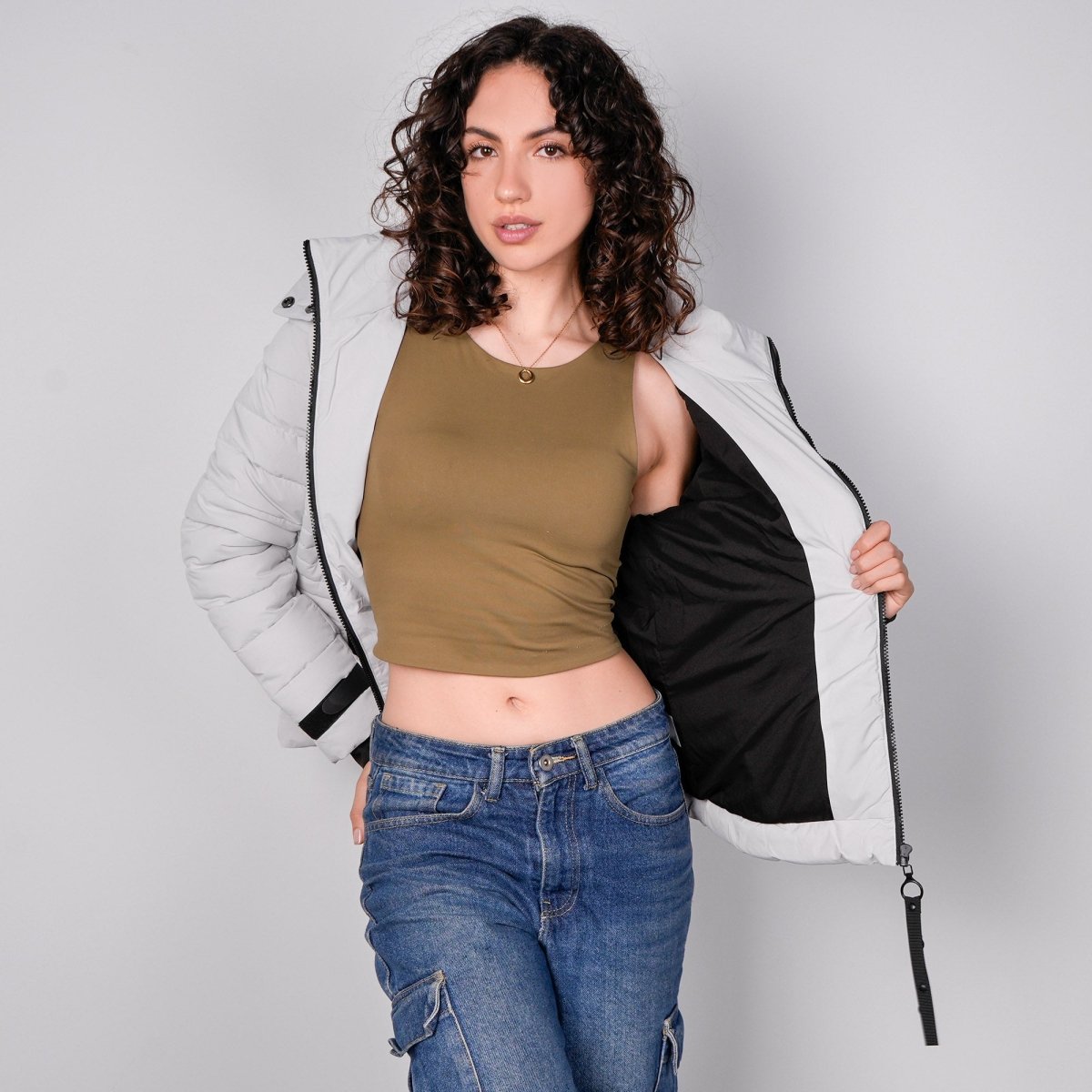Chamarra capitonada para mujer con capucha desmontable Greenlander - Greenlander