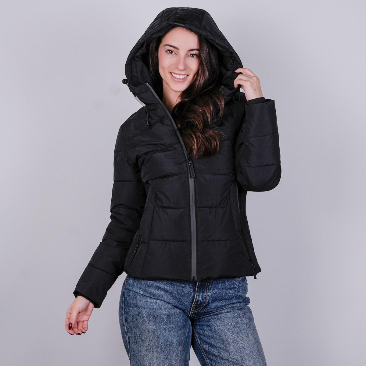 Chamarra capitonada para mujer con capucha desmontable Greenlander - Greenlander