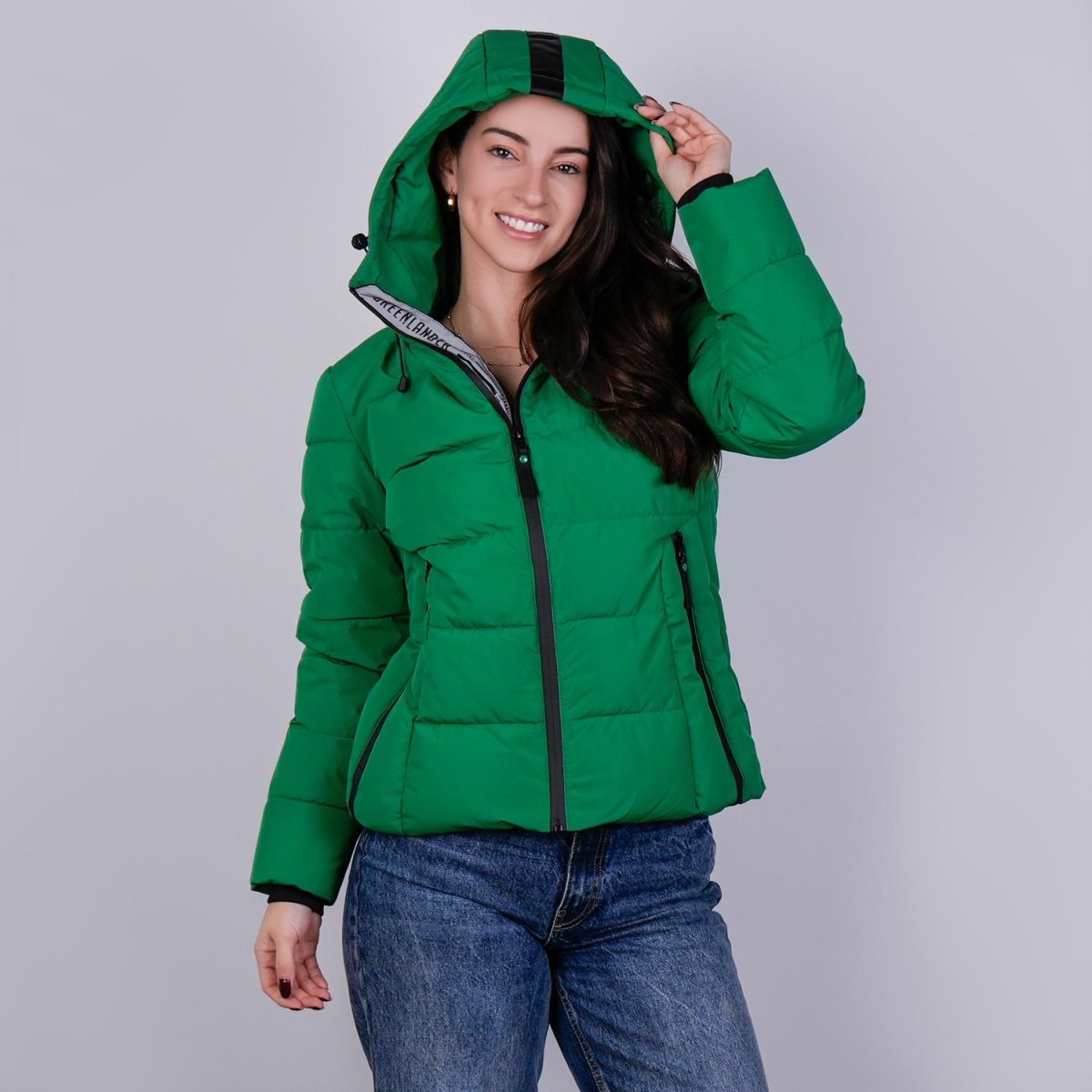 Chamarra capitonada para mujer con capucha desmontable Greenlander - Greenlander