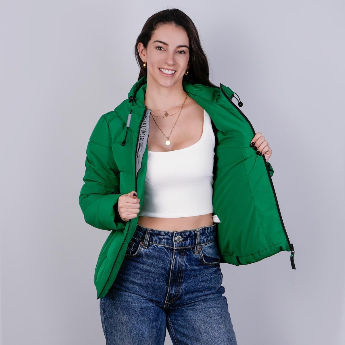 Chamarra capitonada para mujer con capucha desmontable Greenlander - Greenlander