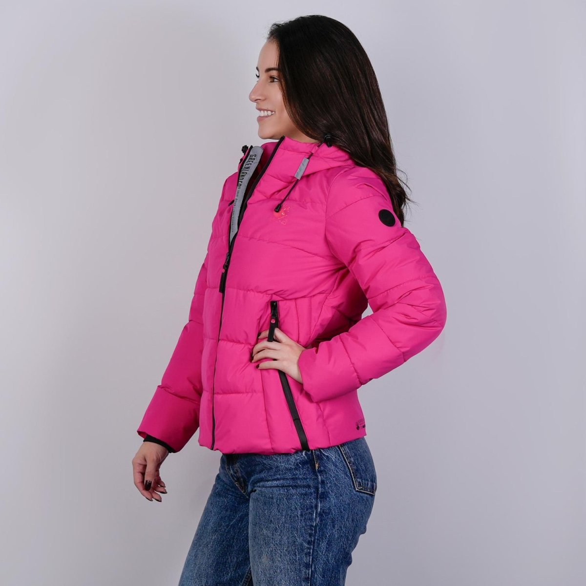 Chamarra capitonada para mujer con capucha desmontable Greenlander - Greenlander