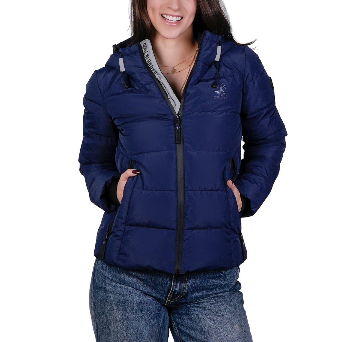 Chamarra capitonada para mujer con capucha desmontable Greenlander - Greenlander