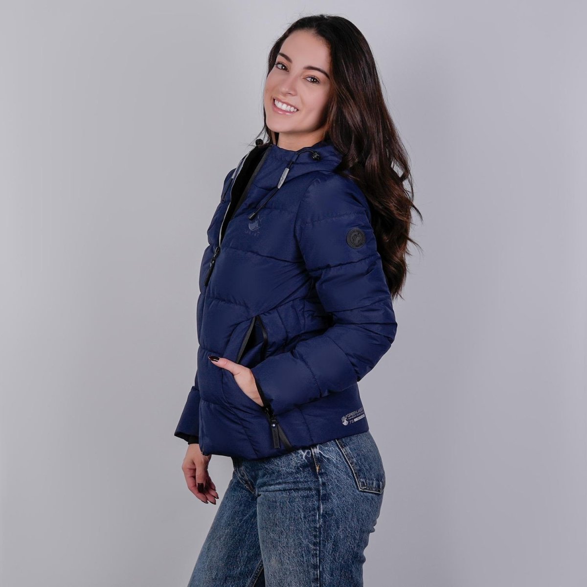 Chamarra capitonada para mujer con capucha desmontable Greenlander - Greenlander