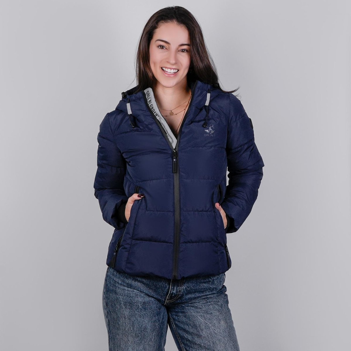 Chamarra capitonada para mujer con capucha desmontable Greenlander - Greenlander