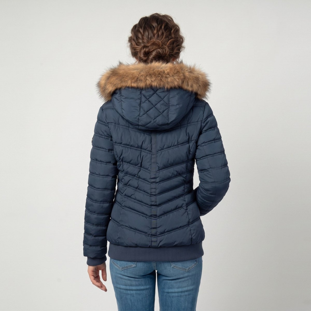 Chamarra Capitonada para Mujer con Capucha Desmontable y Fur | Greenlander - Greenlander
