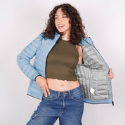 Chamarra capitonada para mujer con cuello alto y bolsillos Greenlander - Greenlander