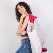 Chamarra capitonada para mujer con cuello alto y bolsillos Greenlander - Greenlander