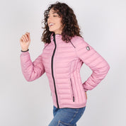 Chamarra capitonada para mujer con cuello alto y bolsillos Greenlander - Greenlander