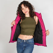 Chamarra capitonada para mujer con cuello alto y gorro desmontable Greenlander - Greenlander