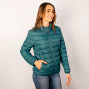 Chamarra capitonada para mujer, empacable con gorro oculto Greenlander - Greenlander