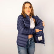 Chamarra capitonada para mujer, empacable con gorro oculto Greenlander - Greenlander