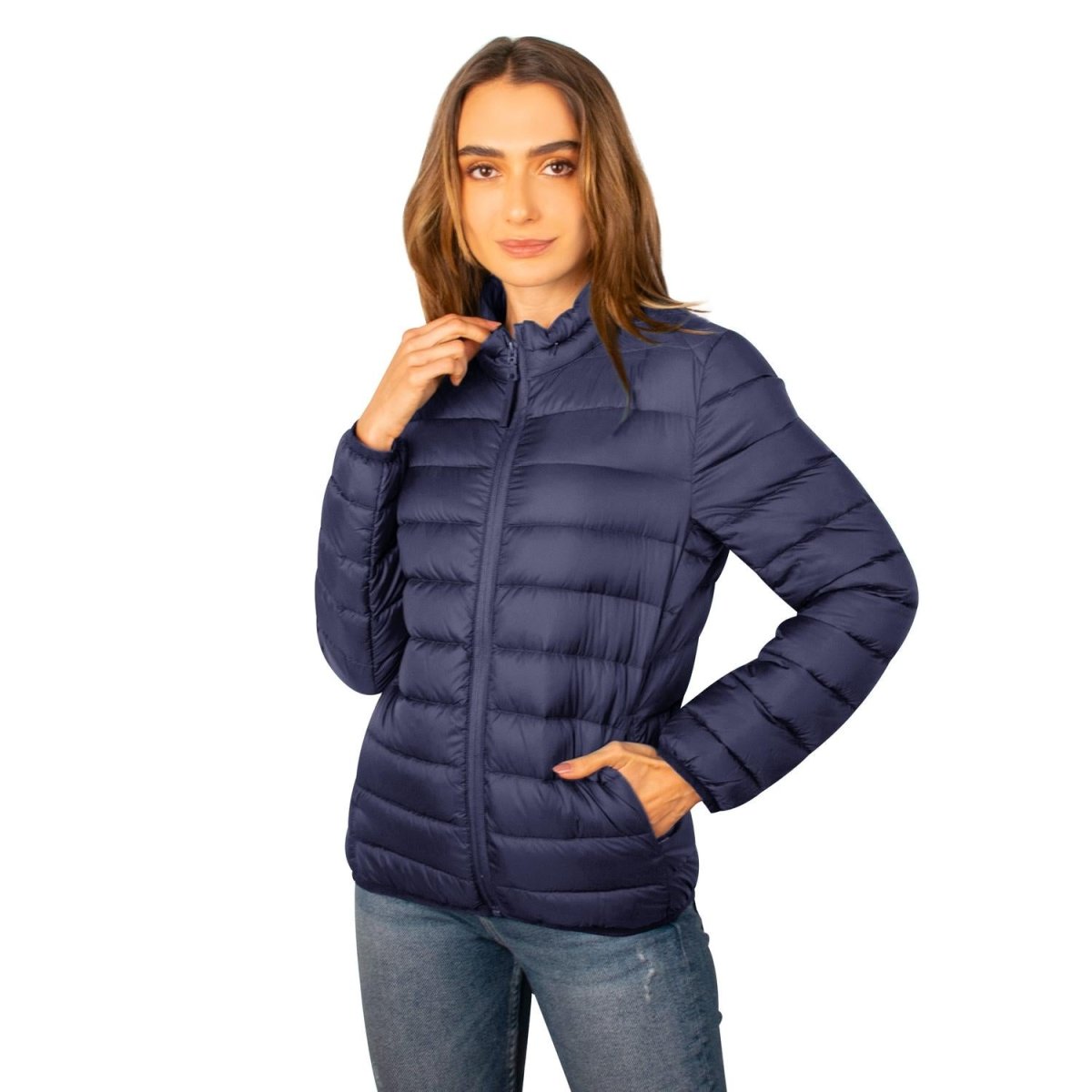 Chamarra capitonada para mujer, empacable con gorro oculto Greenlander - Greenlander