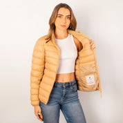 Chamarra capitonada para mujer, empacable con gorro oculto Greenlander - Greenlander