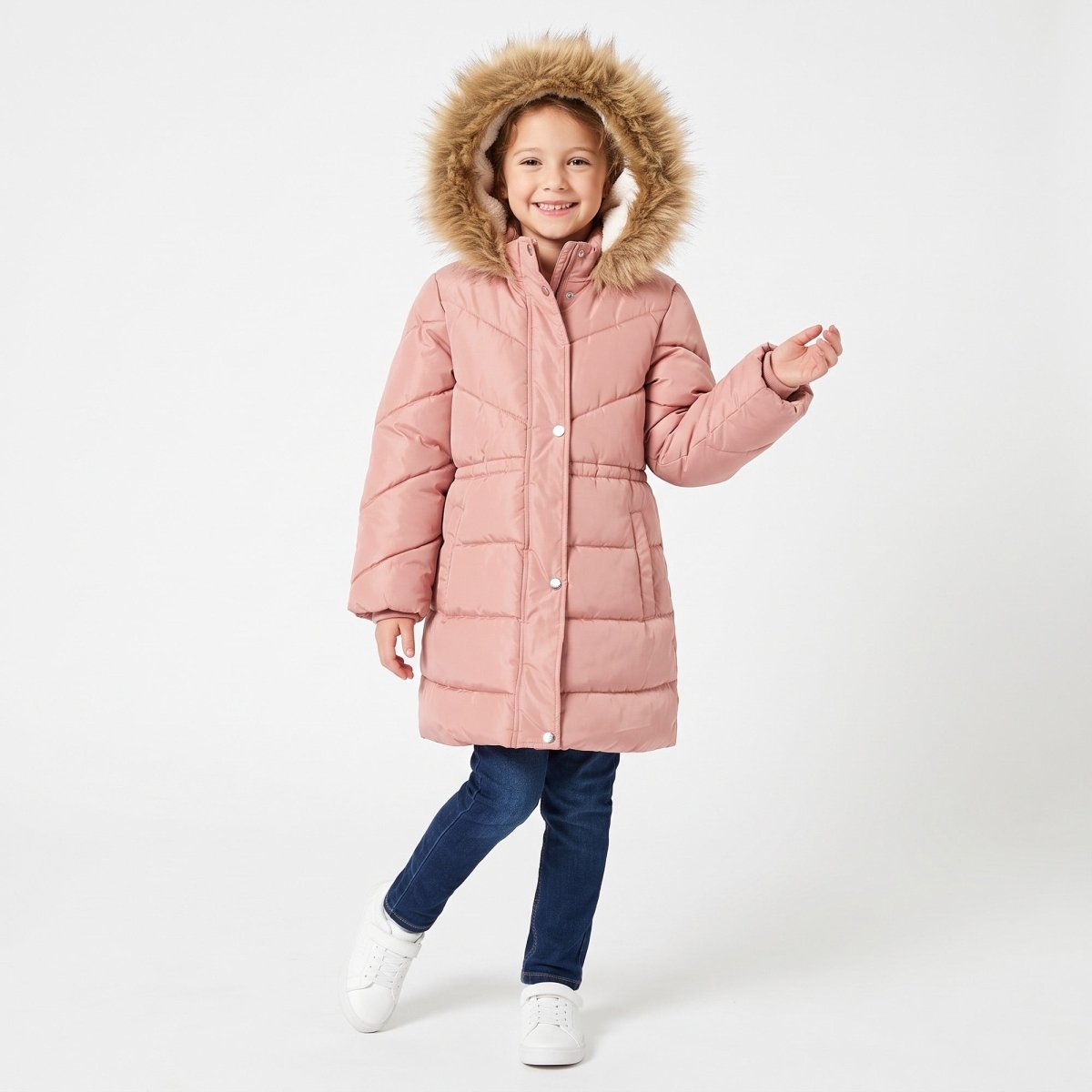 Chamarra capitonada para niña con gorro Greenlander - Greenlander