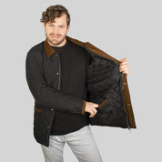 Chamarra capitonada plus size para hombre con bolsa interior Greenlander - Greenlander