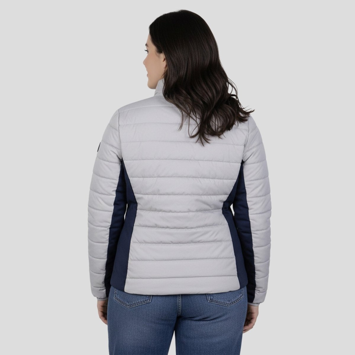 Chamarra Capitonada Plus Size para Mujer con Cuello Alto y Bolsillos | Greenlander - Greenlander