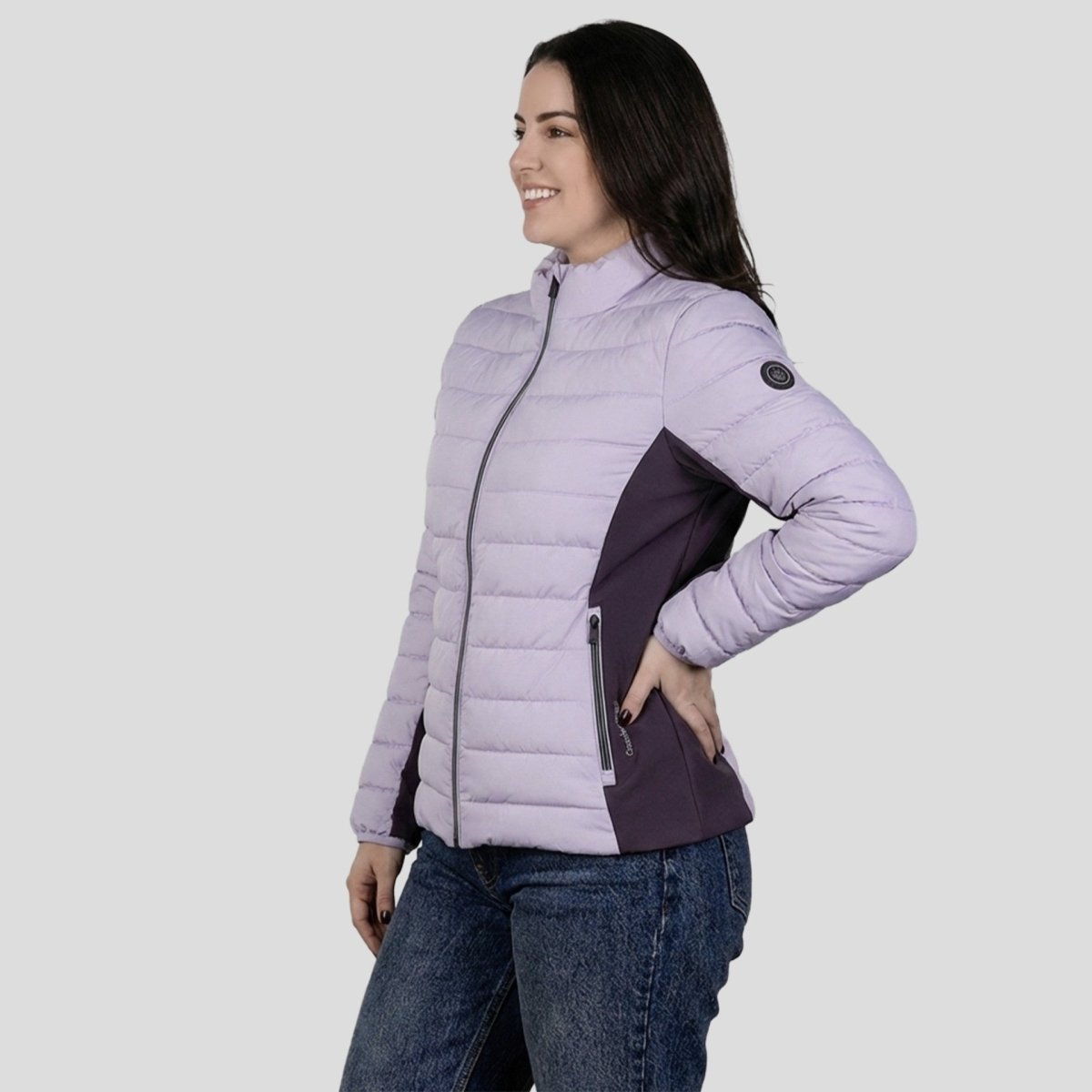 Chamarra Capitonada Plus Size para Mujer con Cuello Alto y Bolsillos | Greenlander - Greenlander