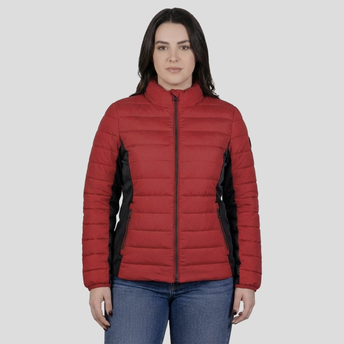 Chamarra Capitonada Plus Size para Mujer con Cuello Alto y Bolsillos | Greenlander - Greenlander