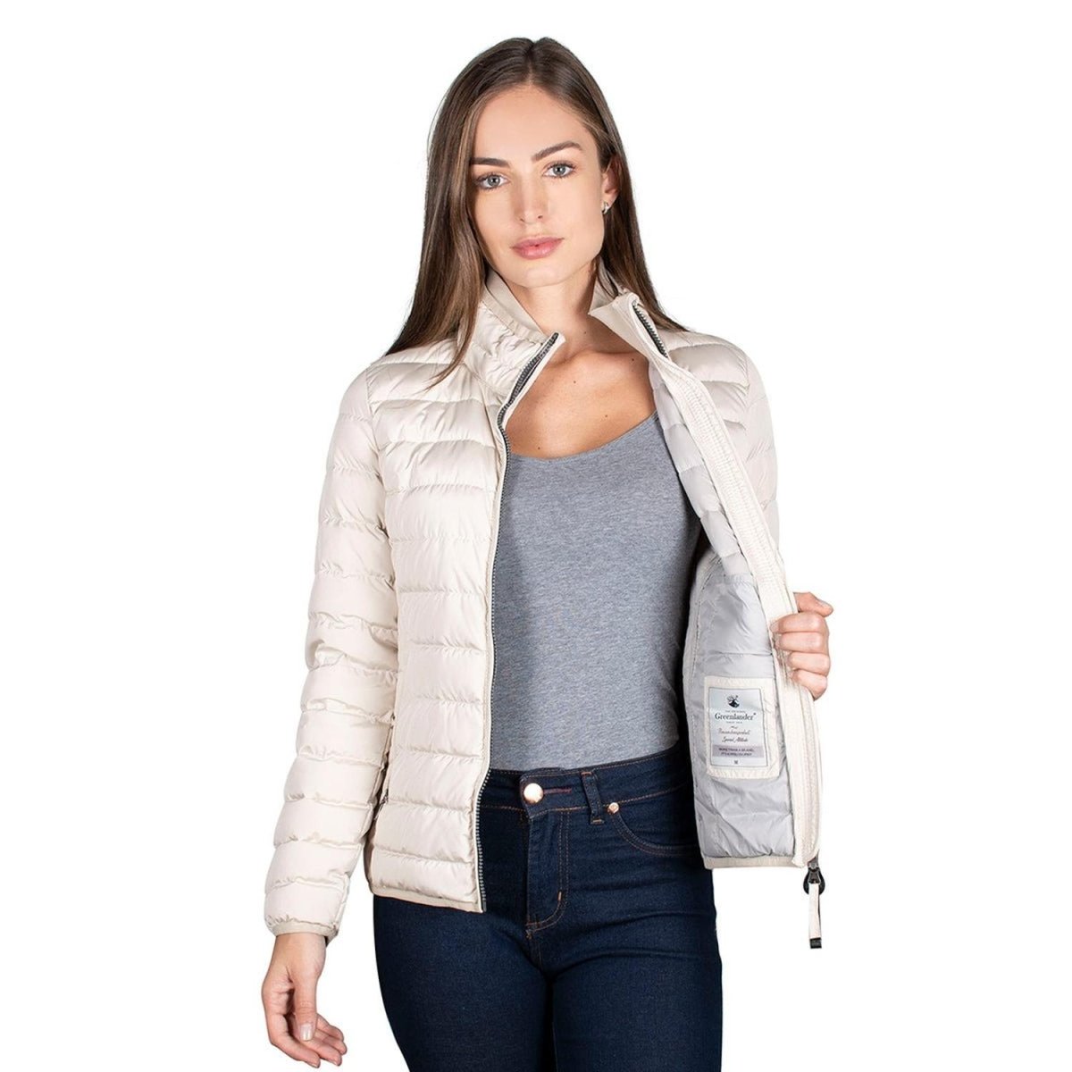 Chamarra Capitonada Rellena De Pluma Mujer - Greenlander