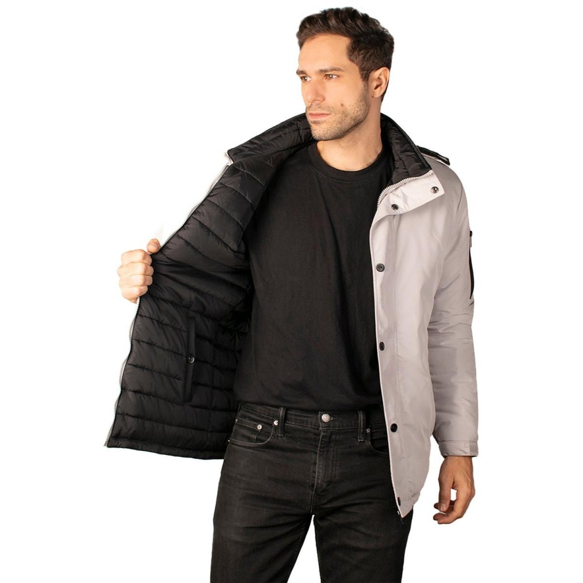 Chamarra Capitonada Reversible con Gorro Desmontable Greenlander Hombre - Greenlander