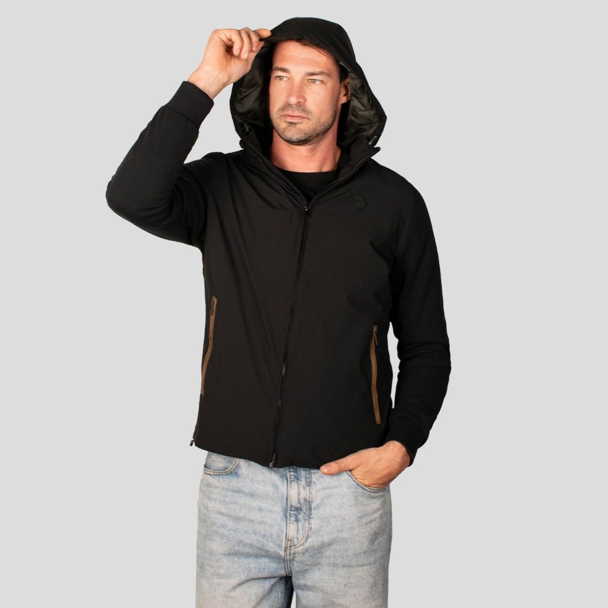 Chamarra con capucha desmontable y bolsillos para hombre Greenlander - Greenlander