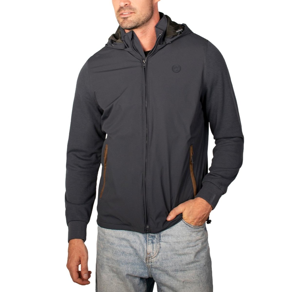 Chamarra con capucha desmontable y bolsillos para hombre Greenlander - Greenlander