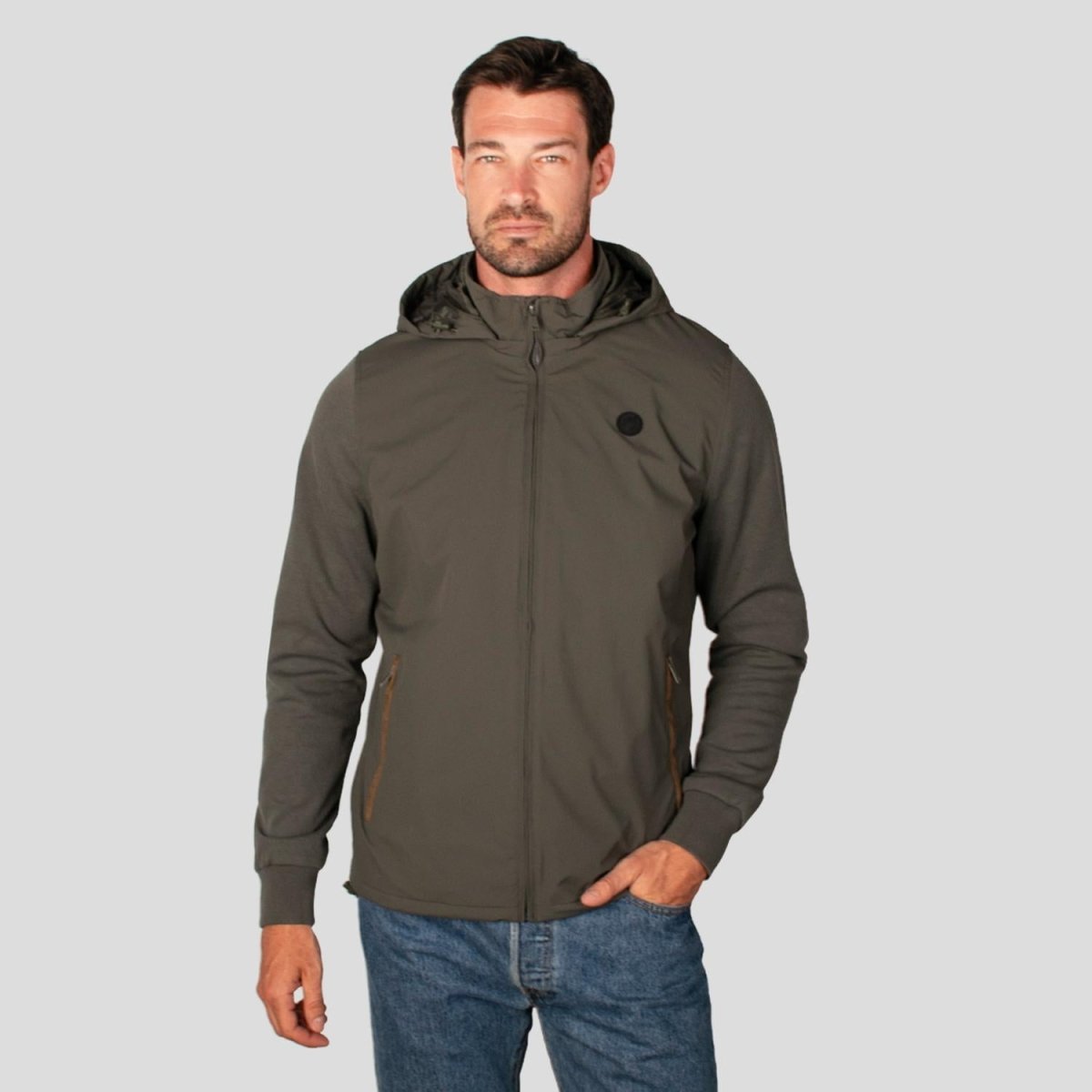 Chamarra con capucha desmontable y bolsillos para hombre Greenlander - Greenlander