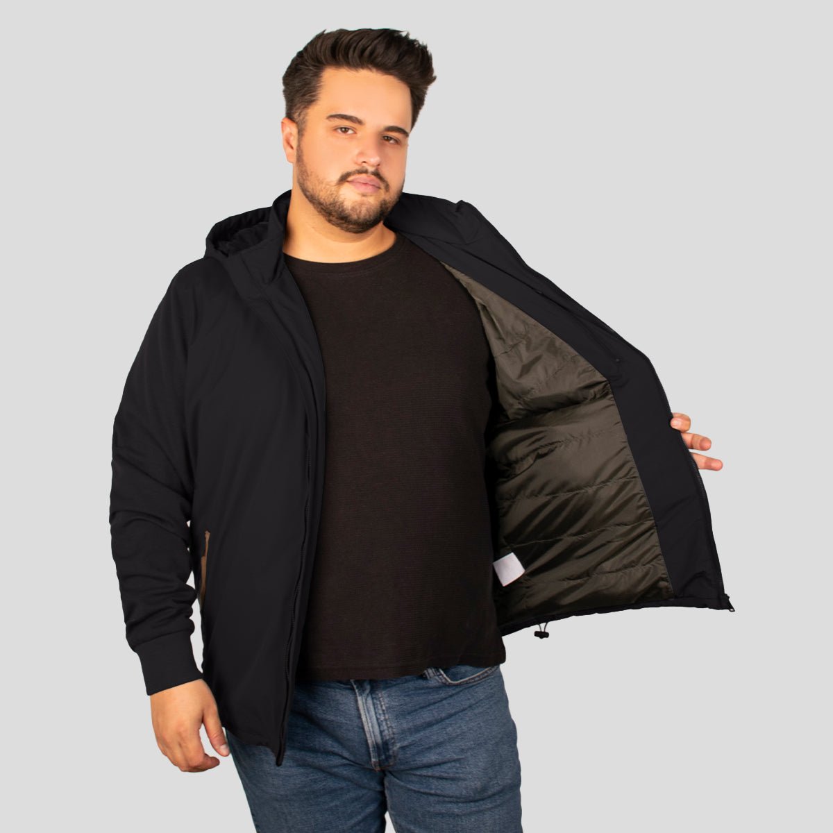 Chamarra con capucha desmontable y bolsillos para hombre Greenlander - Greenlander